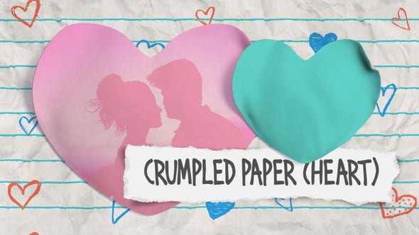 Crumpled Paper Heart 23307228 Videohive