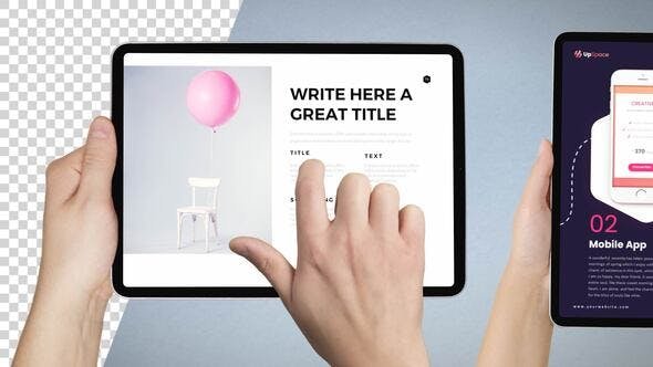Download Videohive Tablet Pro Mockup Template Free After Effects Templates