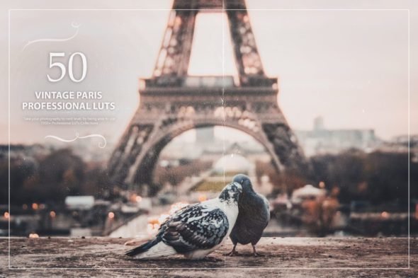 Download 50 Vintage Paris Luts Look Up Tables Crella Free After Effects Templates