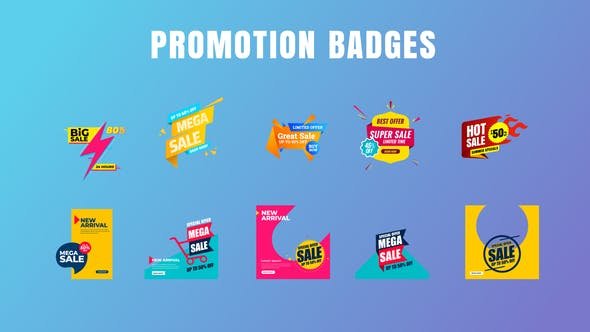 VIDEOHIVE BADGES SALE PROMO V20 » Myvfxpro