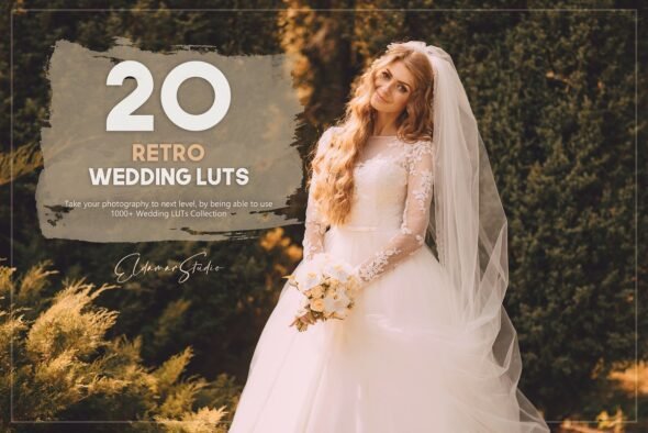 Download 20 Retro Wedding LUTs Pack By Eldamar Studio - Adobe After Effects