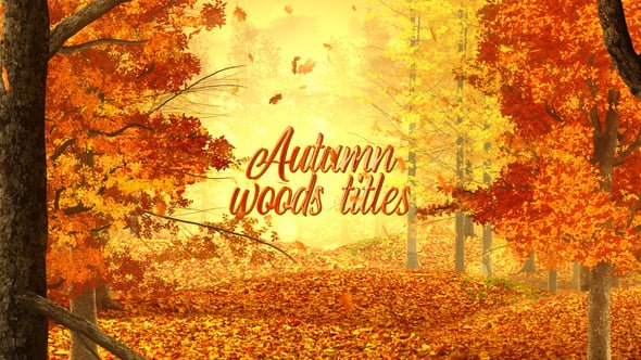 Autumn Woods Titles 33925235 Videohive