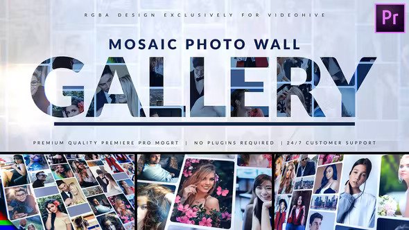 Mosaic Photo Gallery Logo Reveal 33823891