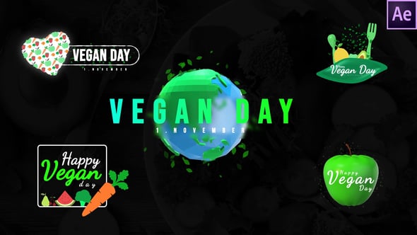 World Vegan Day Titles 33931394 Videohive