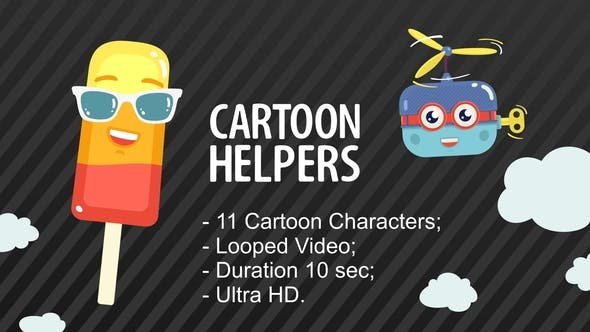 After Effects Templates Free Download - Cartoon Helpers 22117541 Videohive