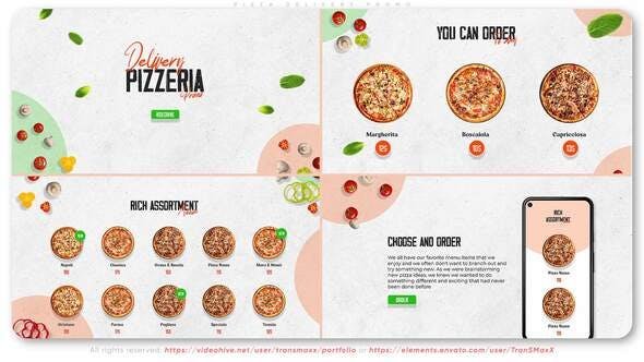 After Effects Templates Free Download - Pizza Delivery Promo 34309345 Videohive