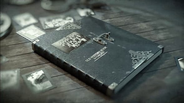 Old History Book Showcase 35499894 Videohive