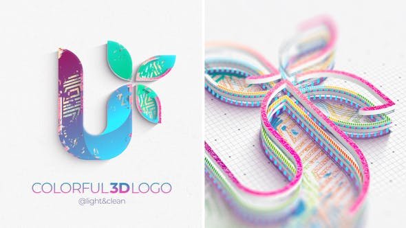 Colorful 3D Logo Reveal 33021950 Videohive