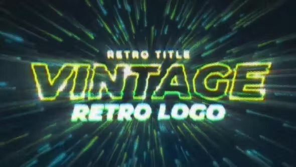 Vintage Video Game Title Logo