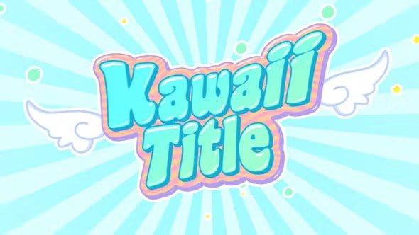 Kawaii Title Logo 37485747 Videohive-min
