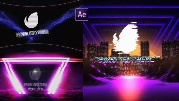 Retro Synthwave Logo Pack 37104745 Videohive-min