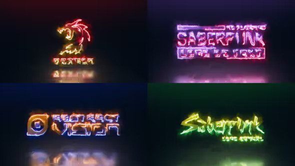 SaberPunk Logo Reveal 37738379 Videohive