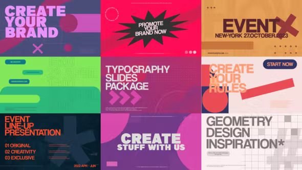 Typography Slides Pack 37122117 Videohive