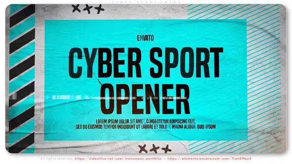 Cyber Sport Intro 43067186 Videohive 