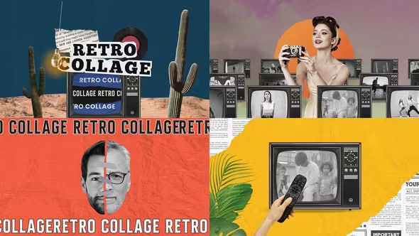 Retro Collage 44856339 Videohive 