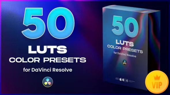 50 DaVinci Resolve LUTs pack