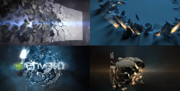 Epic Destruction Logo Reveals 6 in 1 Videohive 16492502