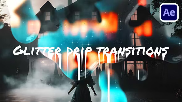 Glitter Drip Transitions 47361868 Videohive