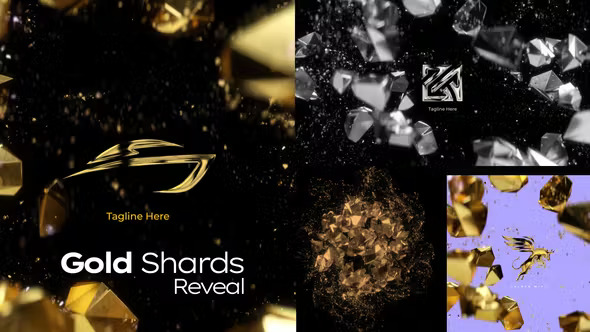 Gold Shards Reveal 47415085 Videohive