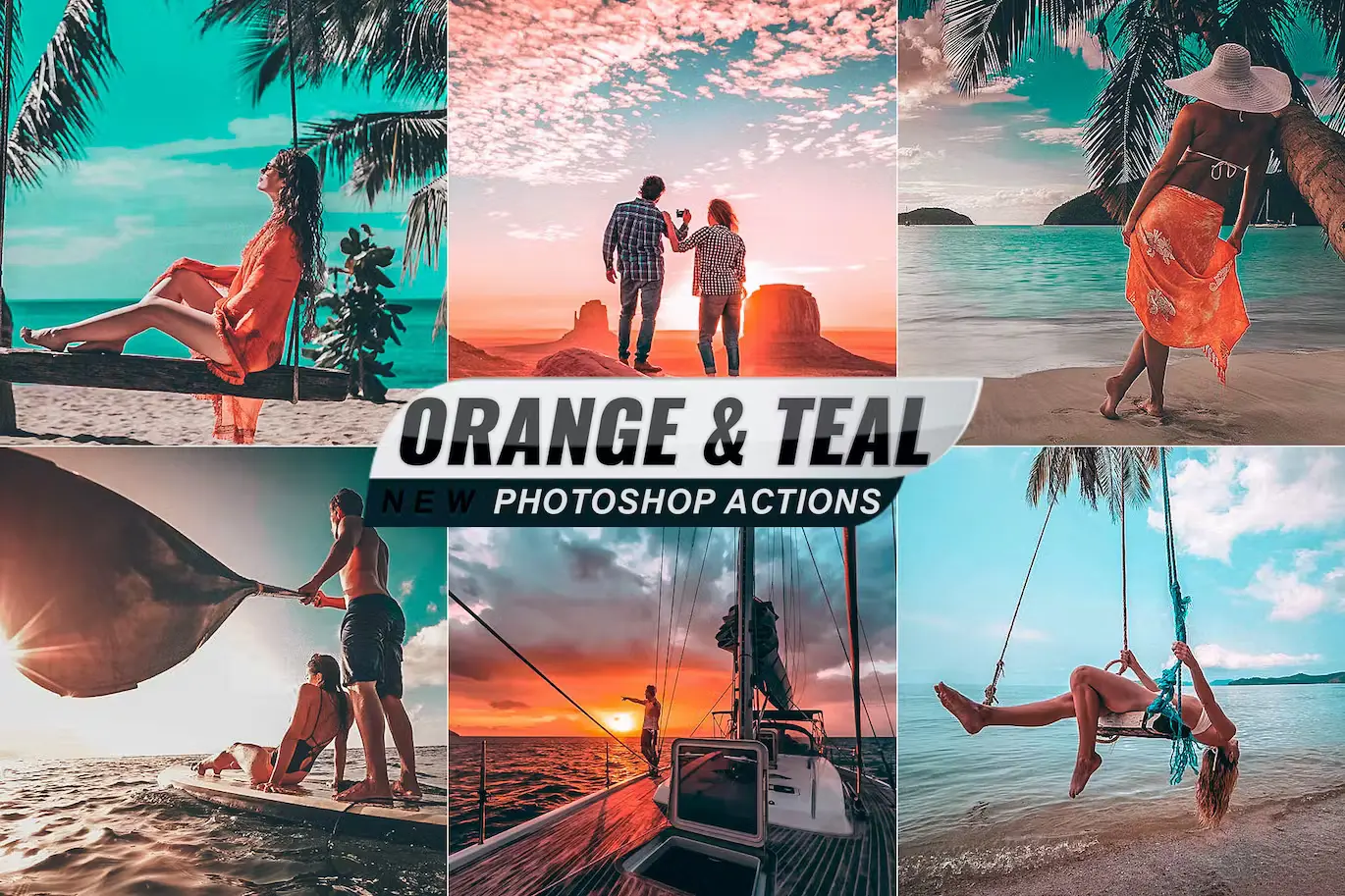 Orange and Teal Photoshop Actions