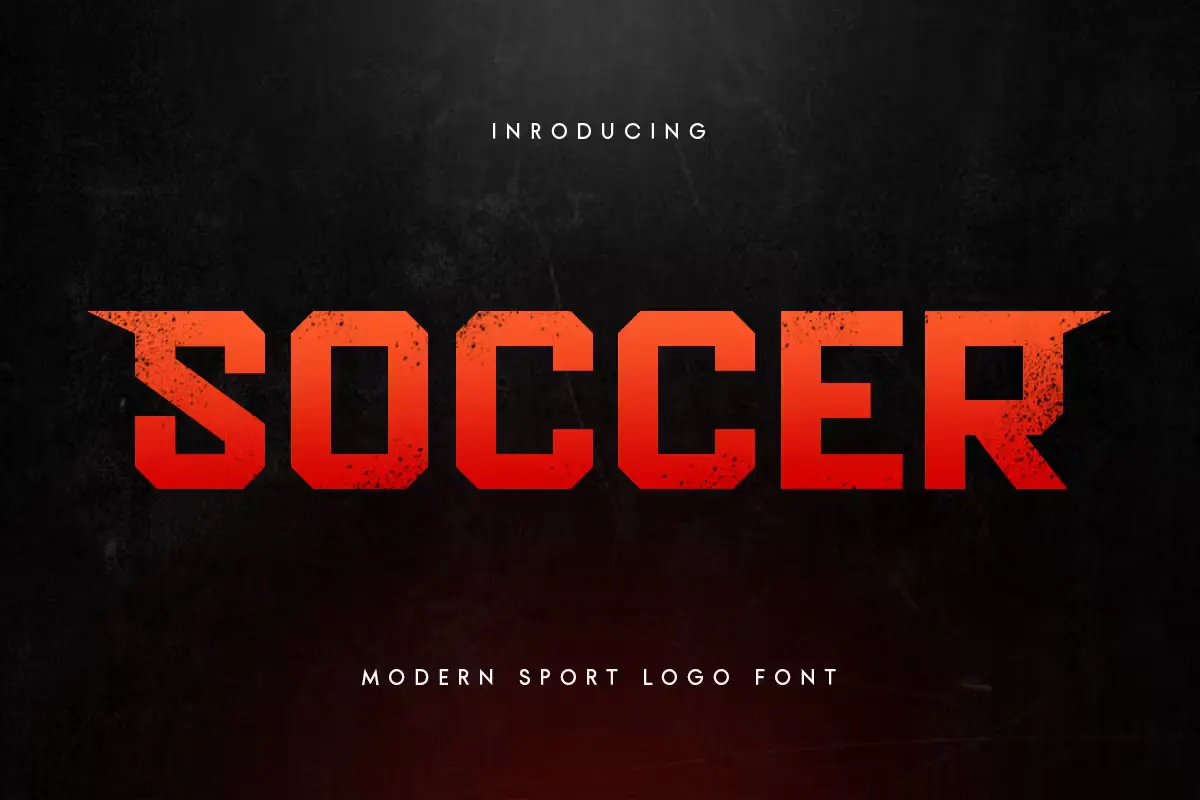 Best Fonts Free Download – Soccer Modern Sport Logo Font