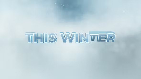 Winter 3D Text Trailer 49839246