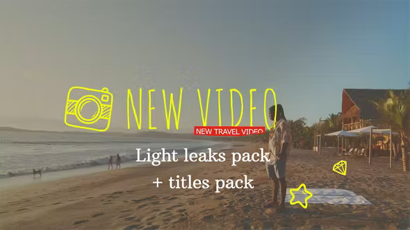 32 Light Leaks and titles pack 48660874 Videohive