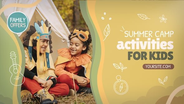 4K Kids And Teens Adventure And Hike Summer Camp Opener 54125559 Videohive