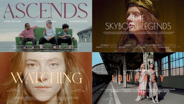 5 Cine Titles for After Effects 54110454 Videohive