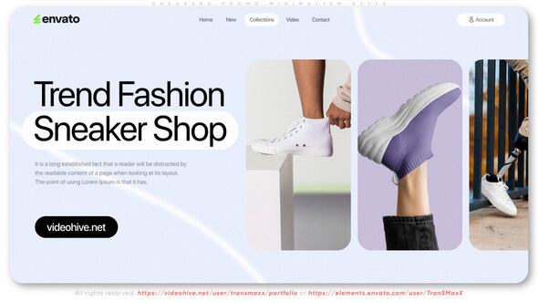 Sneakers Promo Minimalism Style 54138433 Videohive