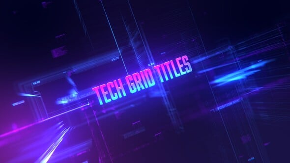 Tech Grid Titles 54068884 Videohive