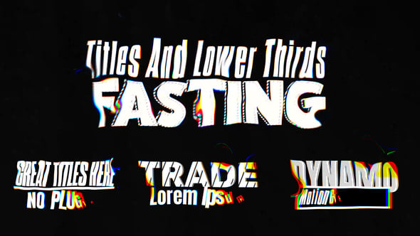 Trippy Titles Lower Thirds 54171912 Videohive