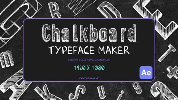 Chalkboard Typeface Maker 54813910 Videohive