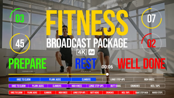 Fitness Broadcast Package 54917718 Videohive