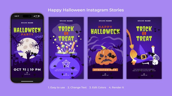 Happy Halloween Instagram Stories 54693668 Videohive