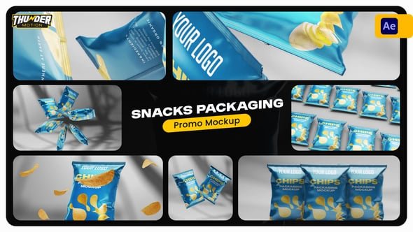 Snacks Packaging Promo Mockup 54818429 Videohive