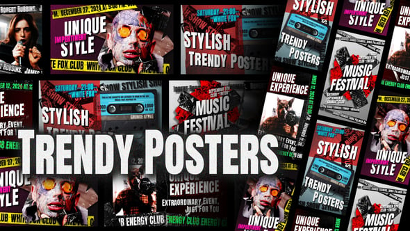 Trendy Posters 54525874 Videohive