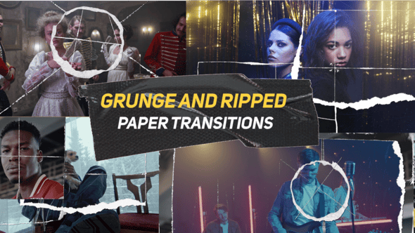 Grunge And Ripped Paper Transitions 55986289