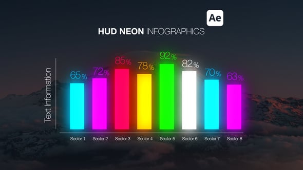 HUD Neon Infographics 55977233